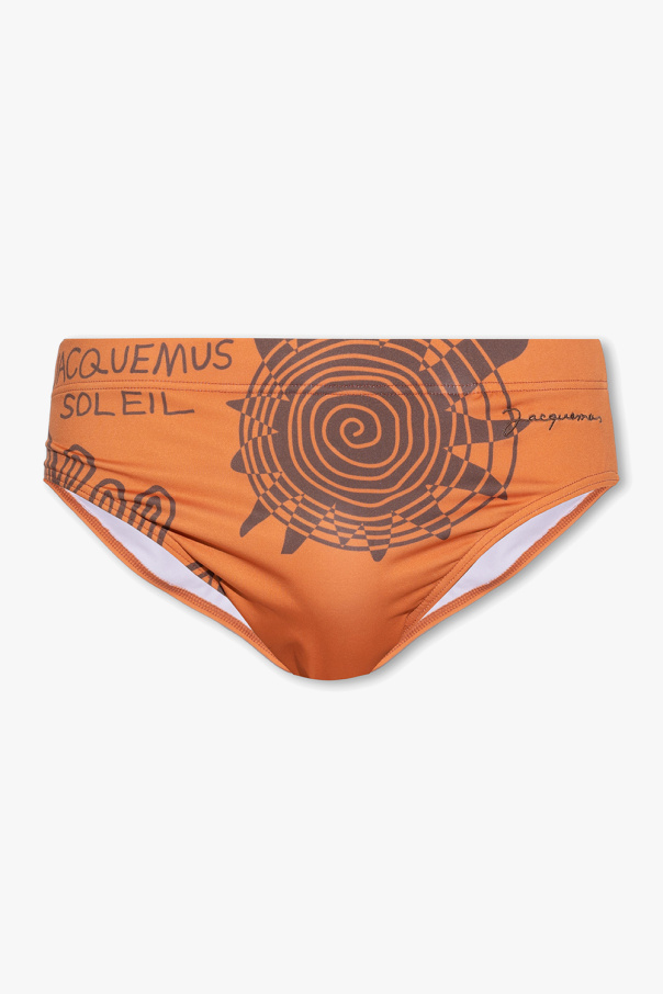 Orange Swimming briefs with logo Jacquemus Vitkac Germany
